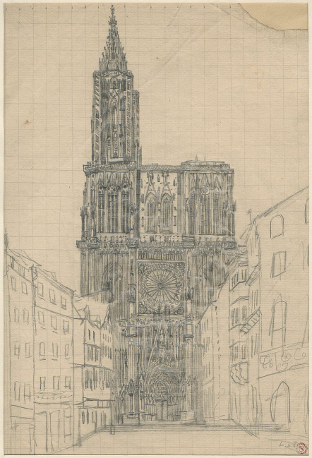 VUE DE STRASBOURG : RUE MERCIERE_0